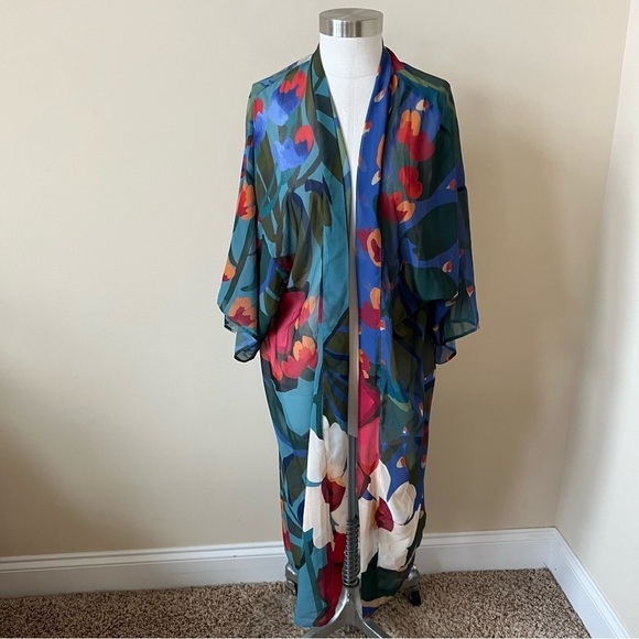 New! Chicos gottex botanical gardens kimono coverup nwt 51064